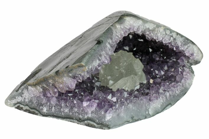 Bargain Purple Amethyst Geode With Polished Face - Uruguay #153583